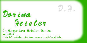 dorina heisler business card